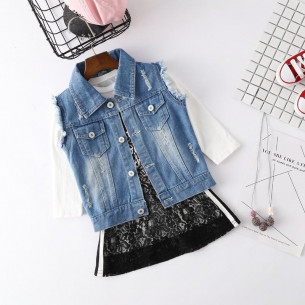 Джинсовая детская куртка