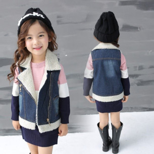 Джинсовая жилетка KJ09