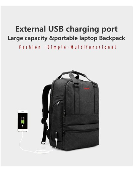 Рюкзак Tigernu TB3243 USB 15'6"